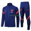 FC Barcelone Ensemble Vestes d'Entraînement 21-22 Bleue Pour Homme